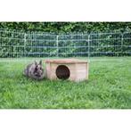 Hoekhuis voor knaagdieren konijnen nature - afmeting 25 x 25