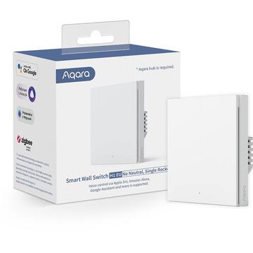 Aqara Smart Wall Switch H1 (no neutral, single rocker) -, Verzenden