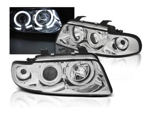 CCFL Angel Eyes koplampen Chrome geschikt voor Audi A4, Autos : Pièces & Accessoires, Éclairage, Envoi