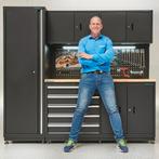 Datona Werkbank garage 160 cm met zijkast - Datona - Mat, Ophalen of Verzenden, Nieuw