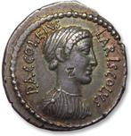 Romeinse Republiek. P. Accoleius Lariscolus, 43 BC. Denarius, Postzegels en Munten