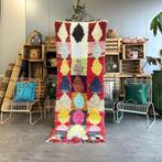 Marokkaans levendig tapijt - Berber Boucherouite katoenen, Huis en Inrichting, Nieuw