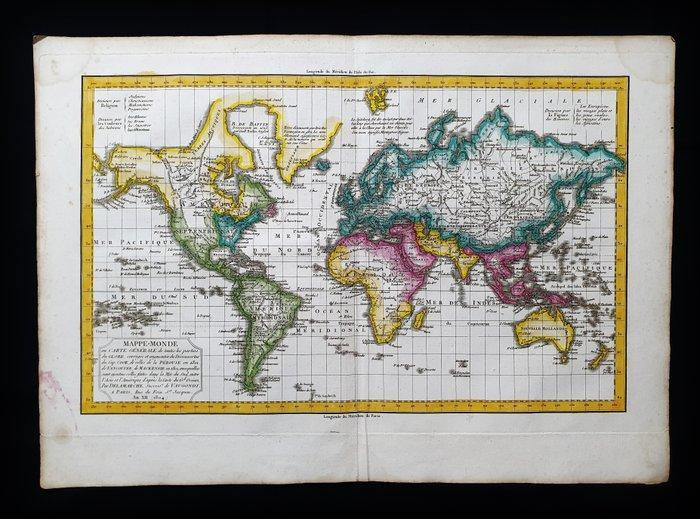 Mappamondo - Wereldkaart / Aardse planisfeer / Globe /, Boeken, Atlassen en Landkaarten