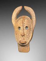 Exceptionnel Masque bamana - masque avec corne ( 38 CM) -