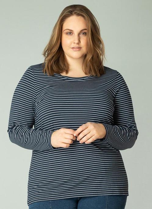 YESTA streepshirt lange mouwen0(46)Maat 46/48 (XL) of groter, Vêtements | Femmes, T-shirts, Envoi