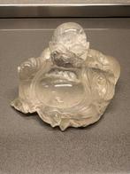 Statue - Cristal de roche - Bouddha riant - Chine - Milieu, Antiquités & Art