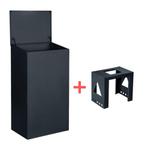 Achteruitname Pakketbrievenbus met statief - PakketPanda, Verzenden, Nieuw, Staal, Staande brievenbus