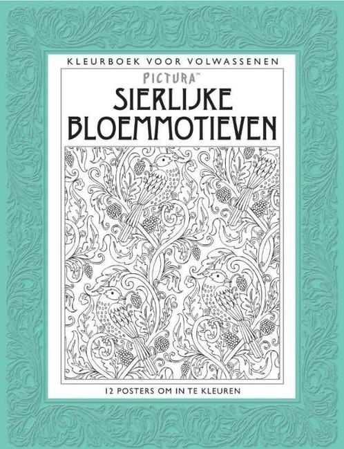 Kleurboek voor volwassenen Sierlijke bloemmotieven, Boeken, Overige Boeken, Nieuw, Verzenden