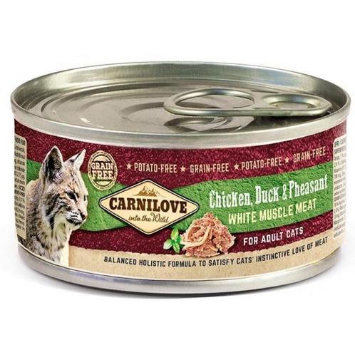 Carnilove - chicken,duck, pheasant 100 gr - kattenvoer met, Dieren en Toebehoren, Katten-accessoires, Nieuw