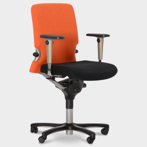 Bureaustoel Comforto 77, zwart / oranje, 4D armleggers, Huis en Inrichting, Bureaus, Gebruikt, Ophalen of Verzenden