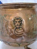 Refroidisseur à vin - jardinière - Laiton, Cuivre -, Antiquités & Art