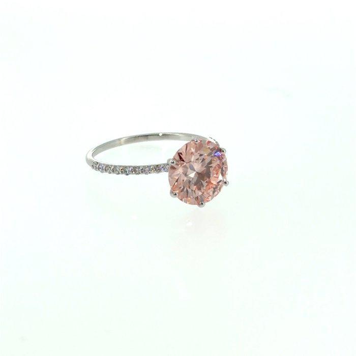 Zonder minimumprijs - Ring - 14 karaat Witgoud - 3.26ct. tw., Handtassen en Accessoires, Ringen