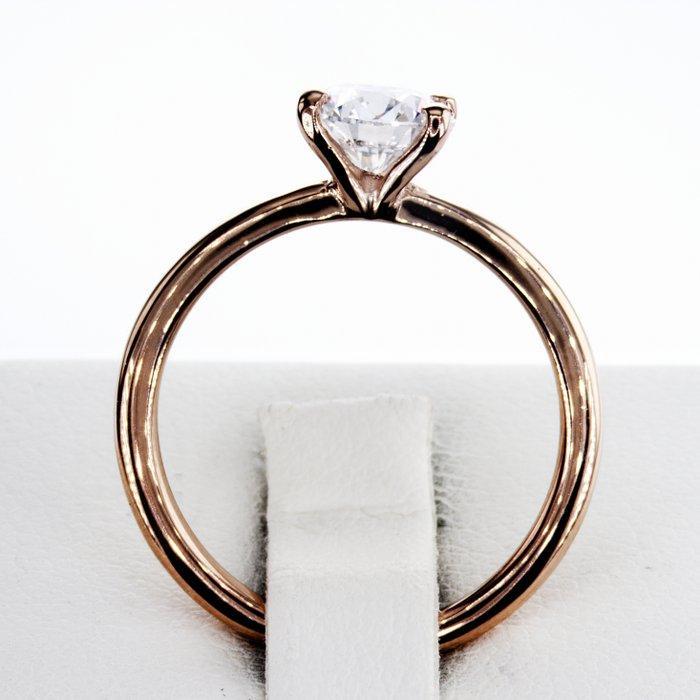 Zonder Minimumprijs - Verlovingsring - 14 karaat Roségoud -, Handtassen en Accessoires, Antieke sieraden