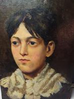Albano Lugli  (1834 - 1914), Attribuito a - Ritratto, Antiquités & Art, Art | Peinture | Classique