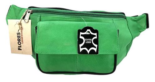 Heup/buiktas Flores Lederwaren model Active met klep (Gras, Handtassen en Accessoires, Tassen | Schoudertassen, Verzenden