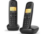 Veiling - Gigaset A270 - DECT Duo Telefoon - Zwart, Telecommunicatie, Vaste telefoons | Handsets en Draadloos, Nieuw