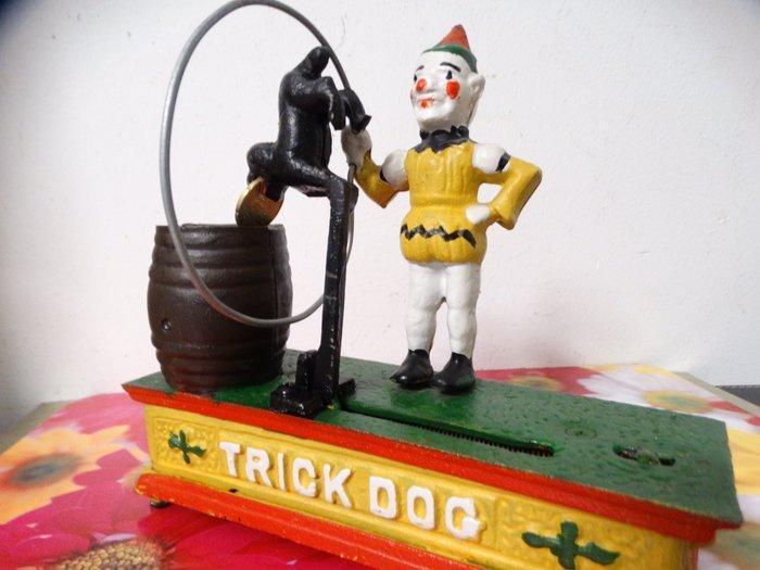 Spaarpot - gietijzer - Mechanische spaarpot, Antiek en Kunst, Curiosa en Brocante