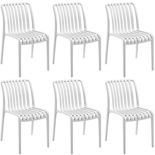 tectake Tuinstoelen Alcudia, weerbestendig, stapelbaar - crè, Tuin en Terras, Overige Tuin en Terras, Verzenden