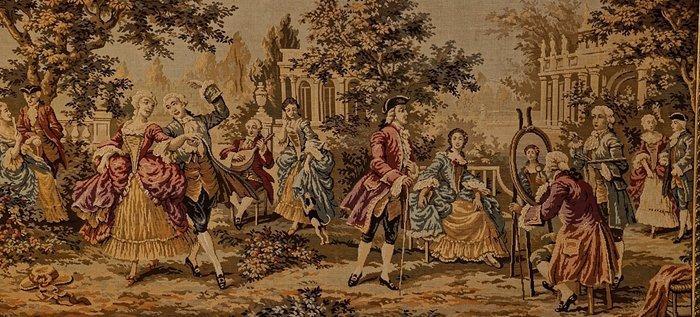 Festa in giardino - Wandtapijt - 210 cm - 110 cm, Antiek en Kunst, Curiosa en Brocante