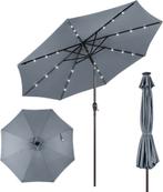 2dekans | Coast Parasol 300 cm met led-verlichting,, Tuin en Terras, Ophalen of Verzenden, Nieuw