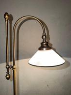 Staande lamp - Opaline glas - boogvormige vloerlamp