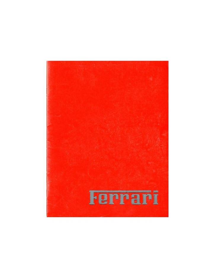 1988 FERRARI PROGRAMMA BROCHURE ENGELS 506/88, Livres, Autos | Brochures & Magazines