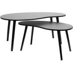 Bijzettafelset met organische vorm - 2 stuks, Verzenden