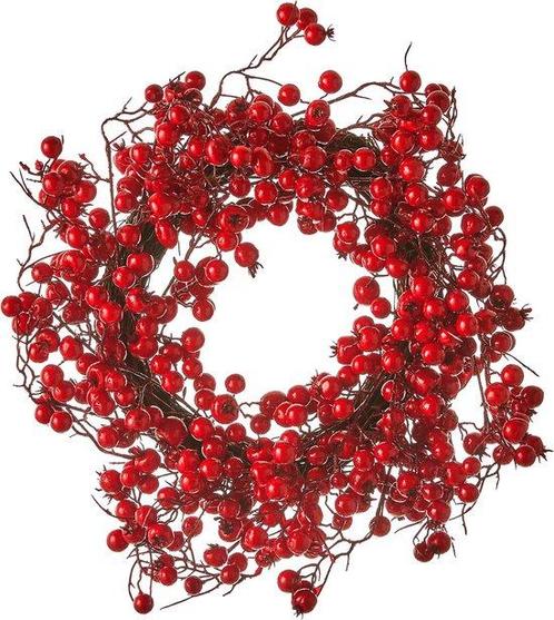 Tweedekans | House of Seasons Stirling Kerstkrans Bessen -, Diversen, Kerst, Ophalen of Verzenden