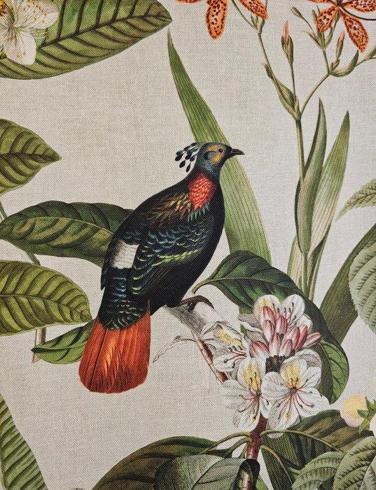 300x280cm! Stof Botanical Colonial Garden exclusieve stof, Antiquités & Art, Tapis & Textile