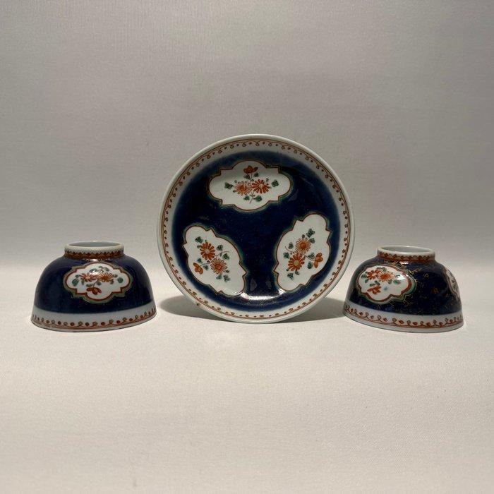 Tasse et soucoupe (3) - Porcelaine, Antiek en Kunst, Antiek | Overige Antiek