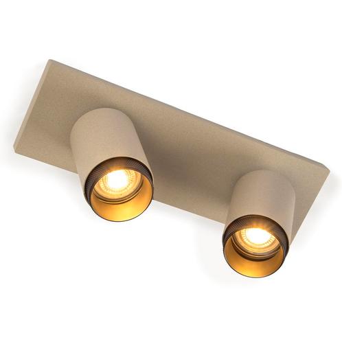 Spots opbouw Scott 2 Opbouwspot Champagne Binnenverlichting, Huis en Inrichting, Lampen | Overige, Verzenden