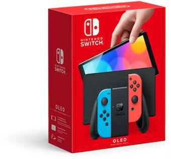 Nintendo Switch OLED Rood/Blauw in Doos (Nette Staat & Kr..., Ophalen of Verzenden