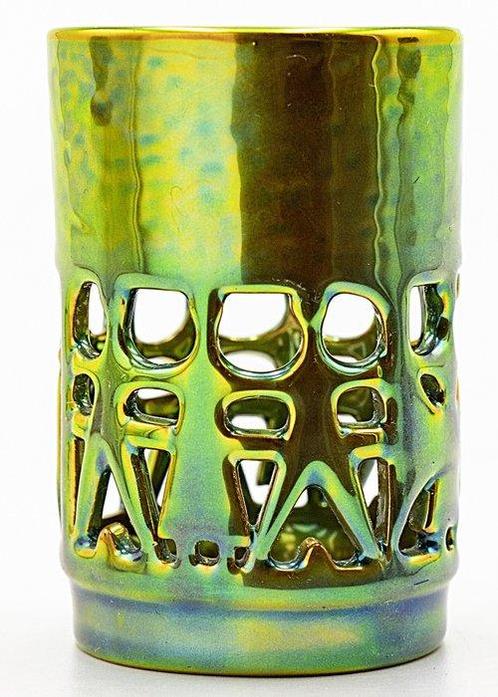 Zsolnay - Vase  - Céramique - Vase en éosin conçu par János, Antiek en Kunst, Antiek | Glaswerk en Kristal