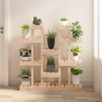 vidaXL Plantenstandaard 104,5x25x109,5 cm massief grenenhout, Tuin en Terras, Bloembakken en Plantenbakken, Verzenden, Nieuw