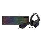 RGB Gaming Toetsenbord, Muis, Headset - Desktop Combo - K..., Computers en Software, Toetsenborden, Ophalen of Verzenden, Nieuw