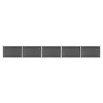 vidaXL Schuttingpanelenset 872x105 cm HKC zwart, Tuin en Terras, Nieuw, Verzenden