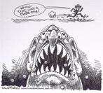 Pentekening Amerika - Reverend Wright (lijst optie), Antiek en Kunst, Kunst | Tekeningen en Fotografie, Verzenden