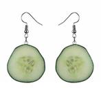 Fako Bijoux® - Oorbellen - Groente & Fruit - Komkommer, Verzenden, Nieuw