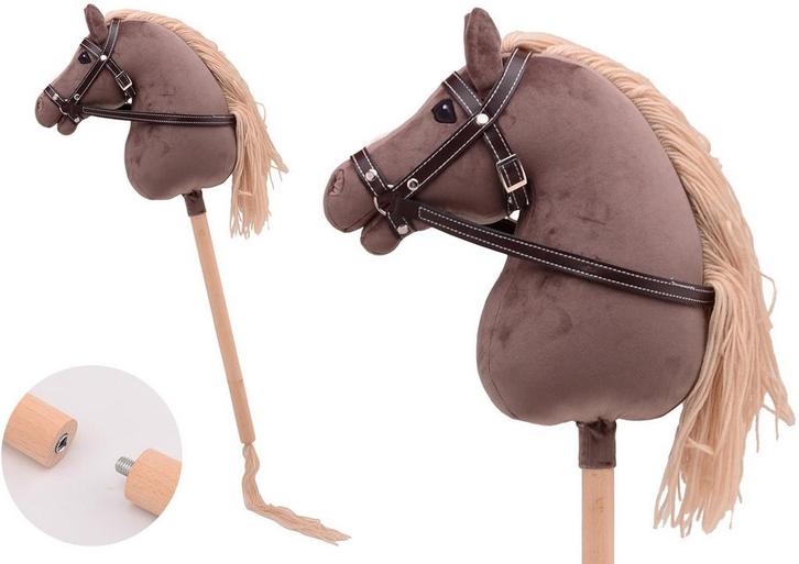 Holly Horse - Hobby paard de luxe met korte stok,ca. 80 cm, Kinderen en Baby's, Speelgoed | Overig, Nieuw, Verzenden