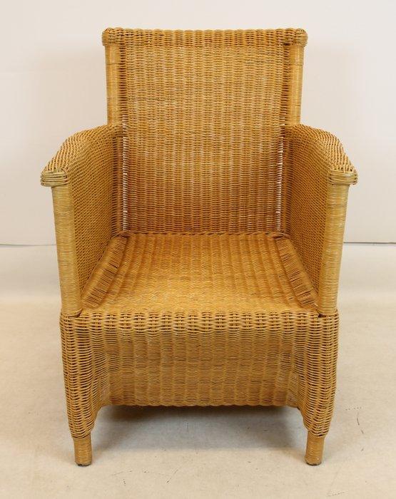 Lounge stoel - Bamboe, IJzer, Gevlochten riet, Antiek en Kunst, Curiosa en Brocante
