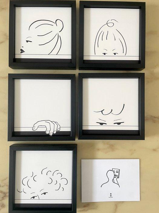 Kiasmo - Vincenzo DAlba - Lijst (6) - Hout, Keramiek -, Antiek en Kunst, Kunst | Designobjecten