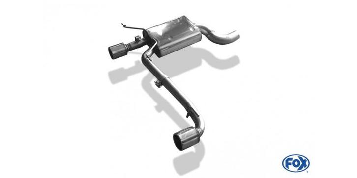 FOX BMW E90/91/92 - 325d/ 330d einddemper uitgang rechts/lin, Auto-onderdelen, Uitlaatsystemen, Nieuw, Verzenden