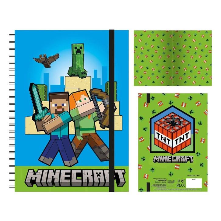Minecraft Wiro Notebook A5, Verzamelen, Film en Tv, Nieuw, Ophalen of Verzenden
