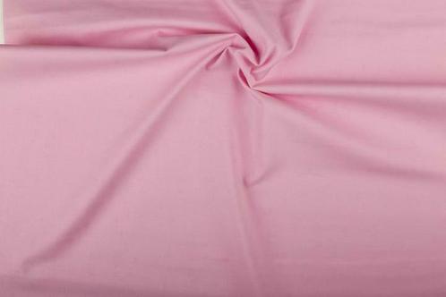 Katoen stof lichtroze - Katoenen stof 10m op rol, Hobby en Vrije tijd, Stoffen en Lappen, 120 cm of meer, 200 cm of meer, Roze