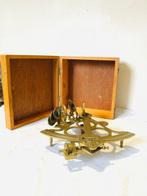 Sextant - Messing - navigation ancienne Full-size, Antiek en Kunst