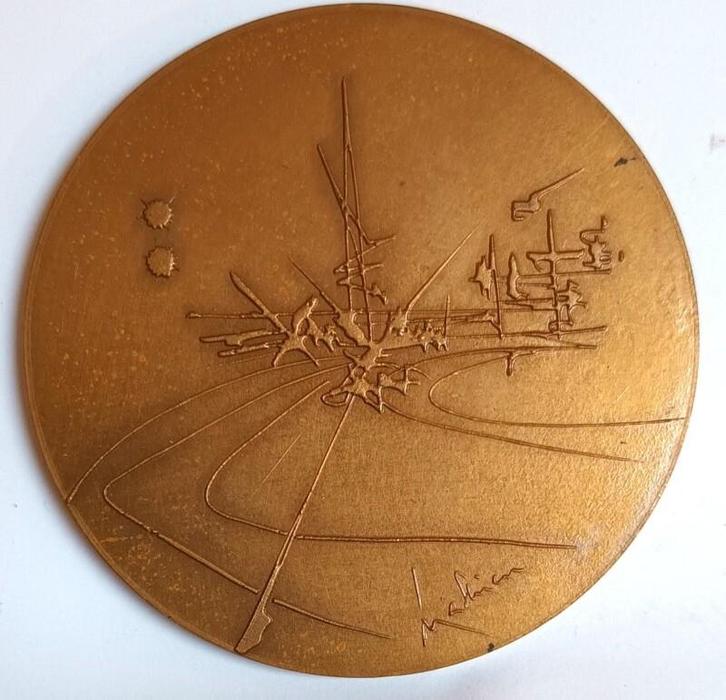 Medaille Sncf Elektrifizierung Der Linie Paris-le Havre, Timbres & Monnaies, Pièces & Médailles, Envoi