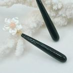 Koraal - Zilver, Verguld - Oorbellen - Onice en madreperla