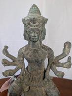 Bronzen beeld, Khmer God Brahma - Cambodja - einde van de