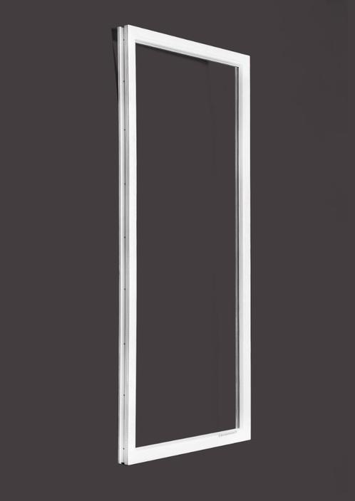 PVC raam vast (bxh) 100x215 cm HR++ Argon glas Ug=1.1 NIEUW., Doe-het-zelf en Bouw, Glas en Ramen, Dubbelglas, Nieuw, Gevelraam of Ruit