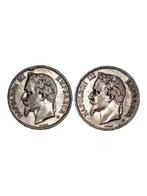 Frankrijk. 5 Francs x 2 silver coins 1868 - 1870  (Zonder